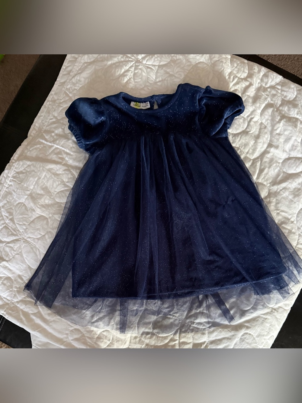 Epic Threads Navy Sparkle Tulle Dress for Girls